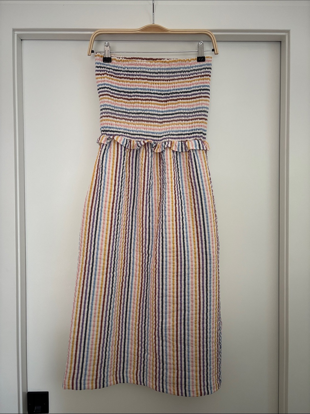 Anthropologie Saturday Sunday Soriya Smocked Midi Dress (Price Firm) - Picture 3 of 7